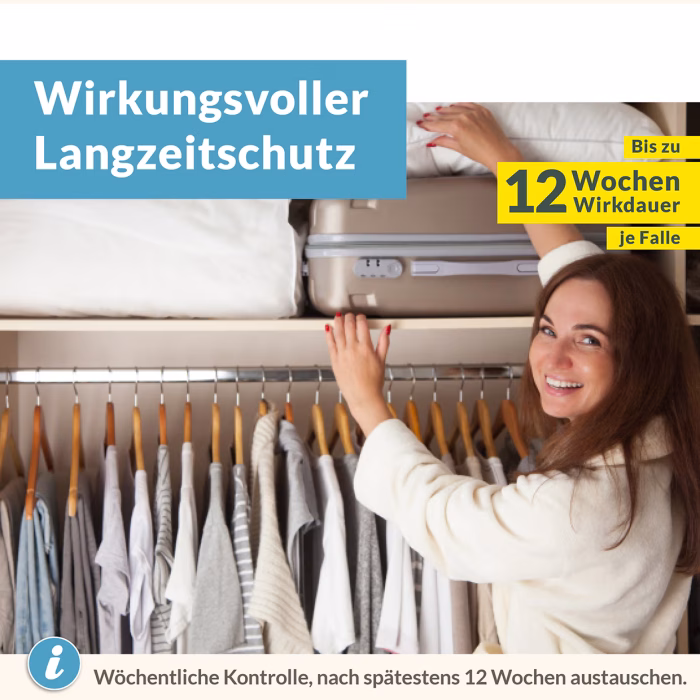 Klebefallen mit 12 Wochen-Langzeitschutz