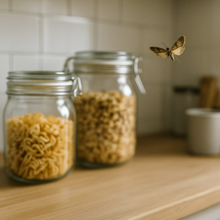 Mottenfalter in der Küche - Küche sorgfältig reinigen
