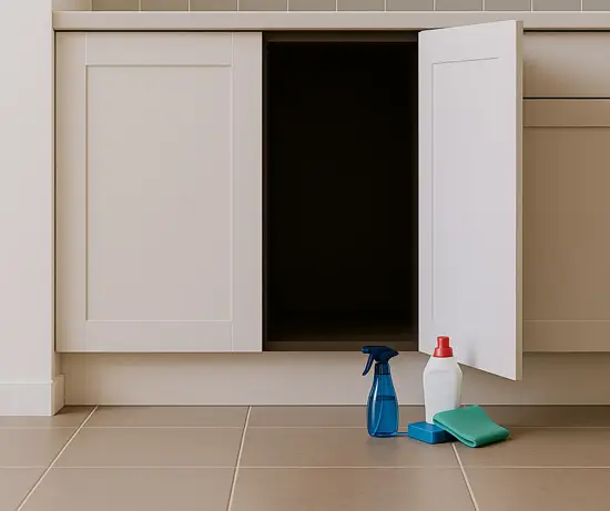 Vorratsräume, Regale und Schränke ausräumen und reinigen