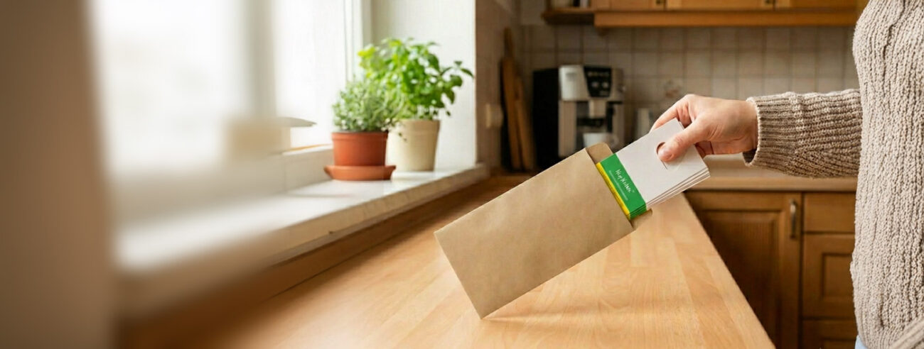 Schlupfwespen nachbestellen und aus Umschlag entnehmen