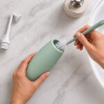 Reinigung einer Po Dusche